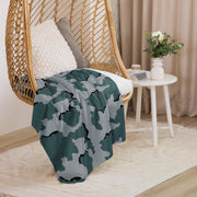 Coffee Stain Urban CAMO Sherpa Blanket