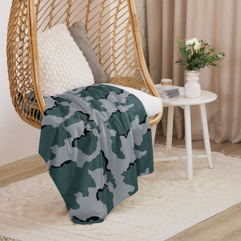 Coffee Stain Urban CAMO Sherpa Blanket