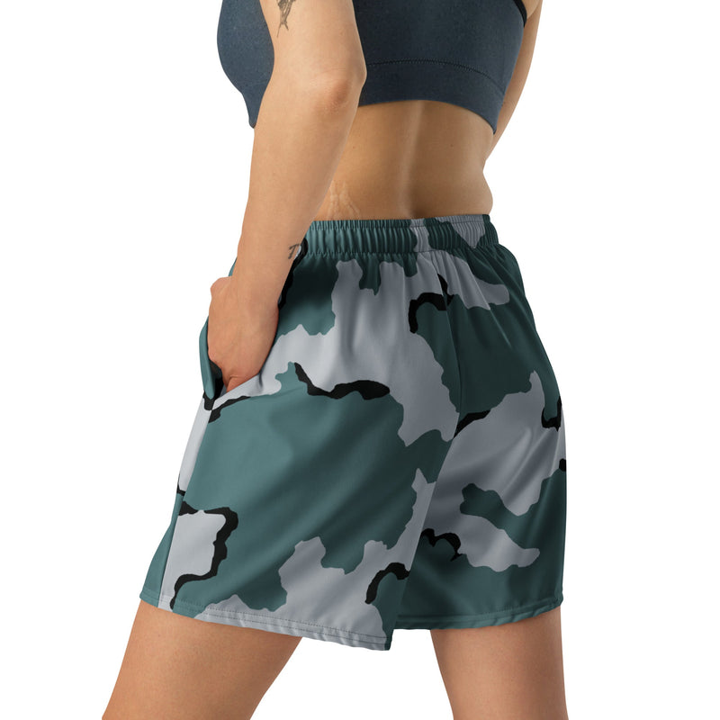 Coffee Stain Urban CAMO Unisex Athletic Long Shorts