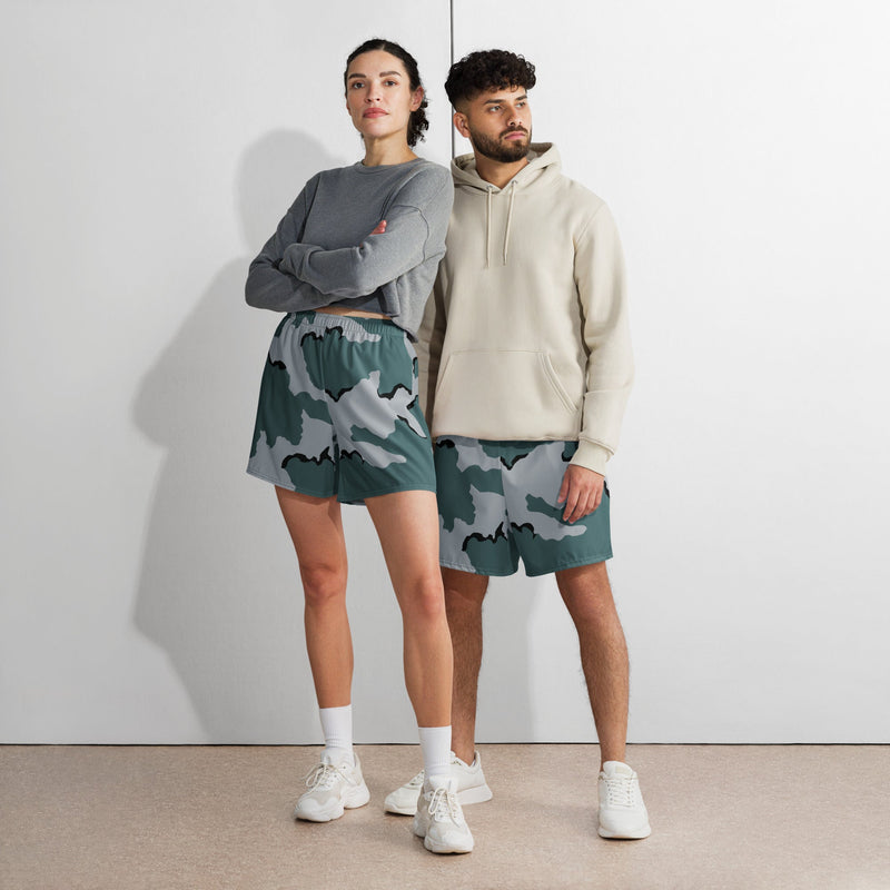 Coffee Stain Urban CAMO Unisex Athletic Long Shorts