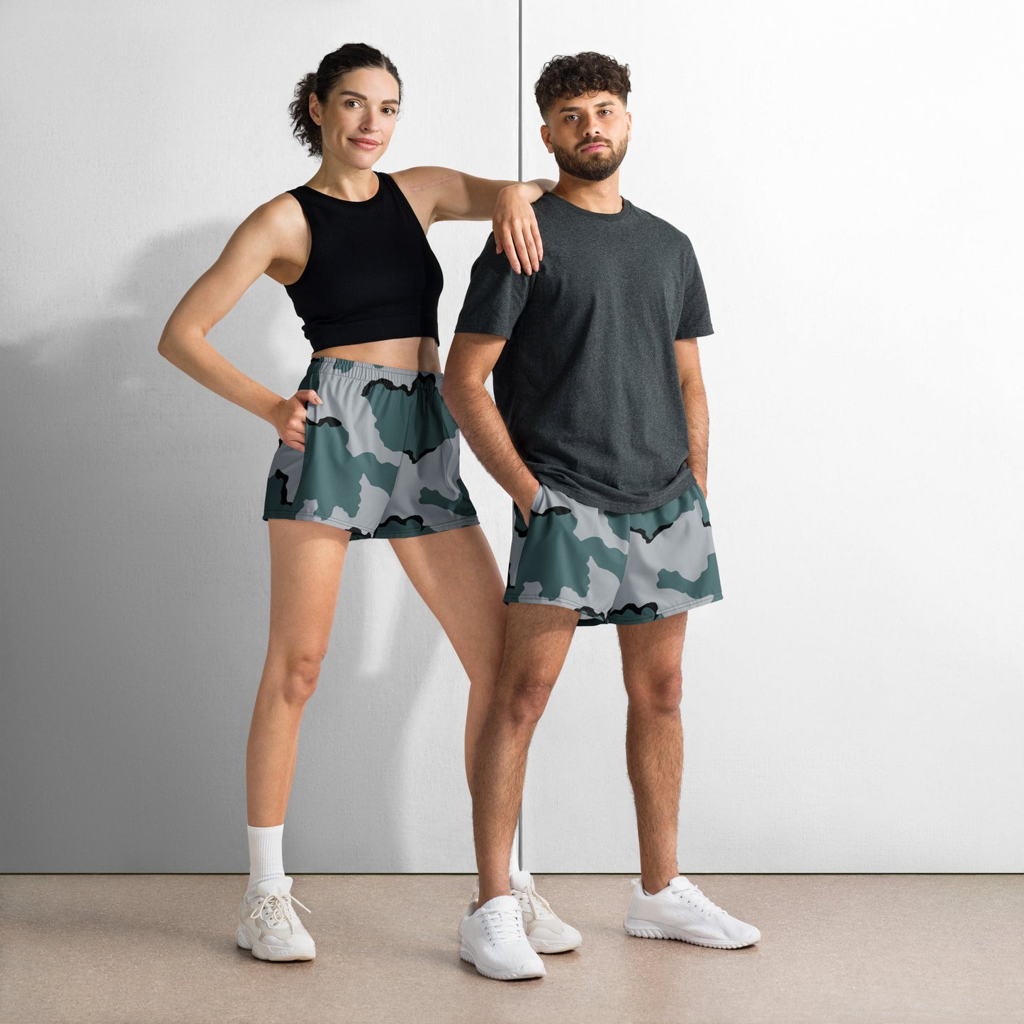 American Coffee Stain Urban CAMO Unisex Athletic Shorts