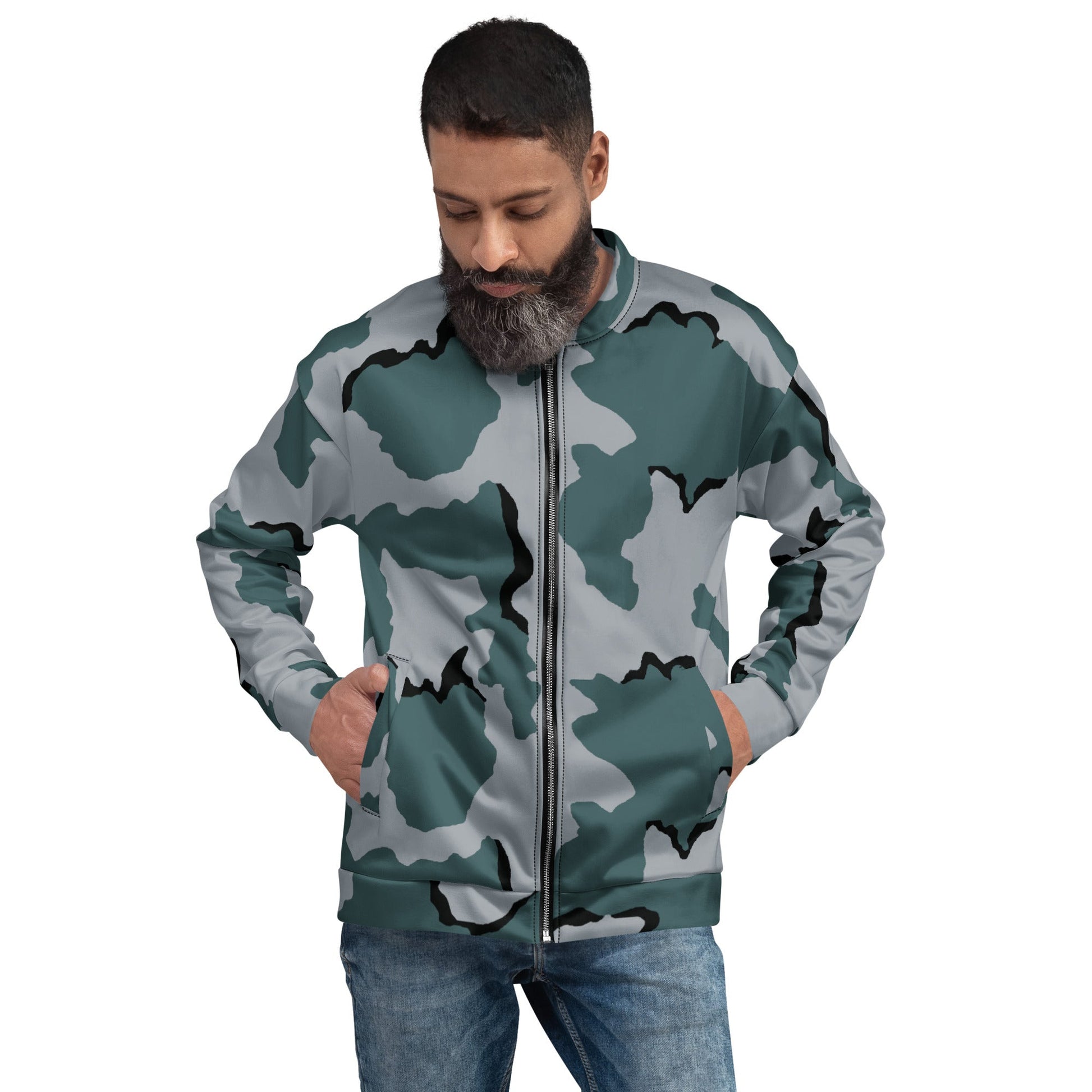 American Coffee Stain Urban CAMO Unisex Bomber Jacket - XS - Jackets