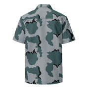 Coffee Stain Urban CAMO Unisex Short-Sleeve Button Shirt - Button-Up