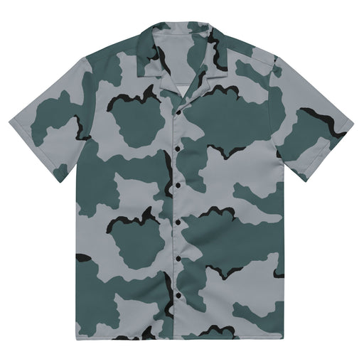 Coffee Stain Urban CAMO Unisex Short-Sleeve Button Shirt - 2XS - Button-Up