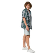 Coffee Stain Urban CAMO Unisex Short-Sleeve Button Shirt - Button-Up