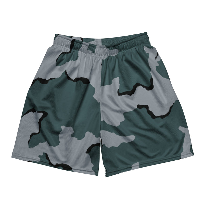 Coffee Stain Urban CAMO Unisex Mesh Shorts - 2XS