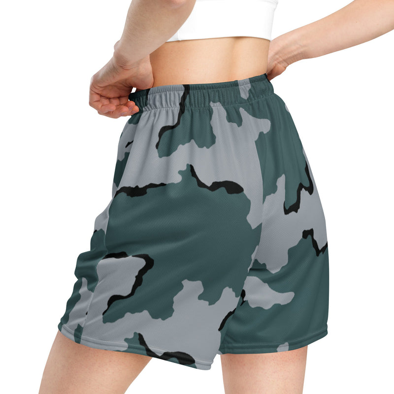 Coffee Stain Urban CAMO Unisex Mesh Shorts