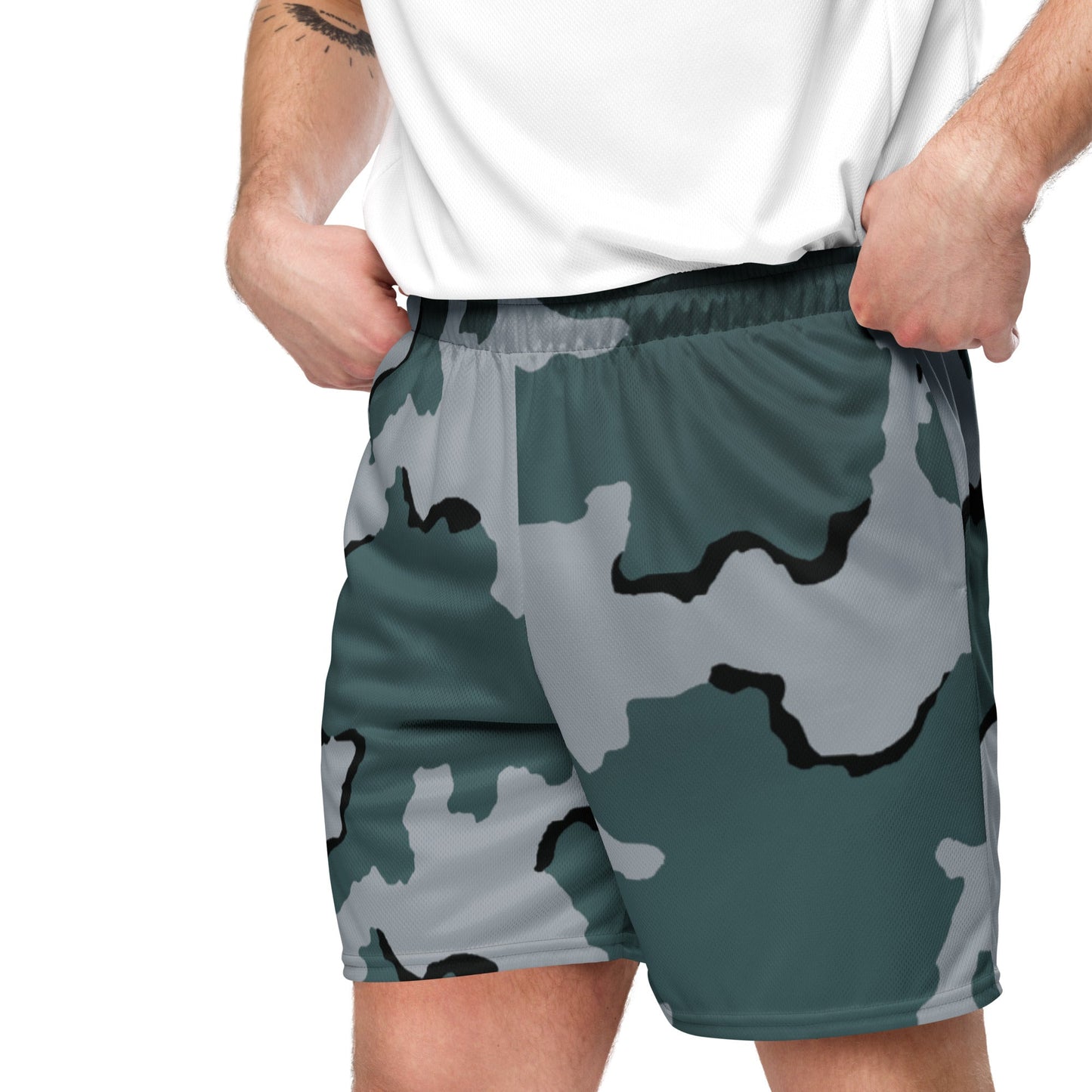 American Coffee Stain Urban CAMO Unisex mesh shorts - Mesh Shorts