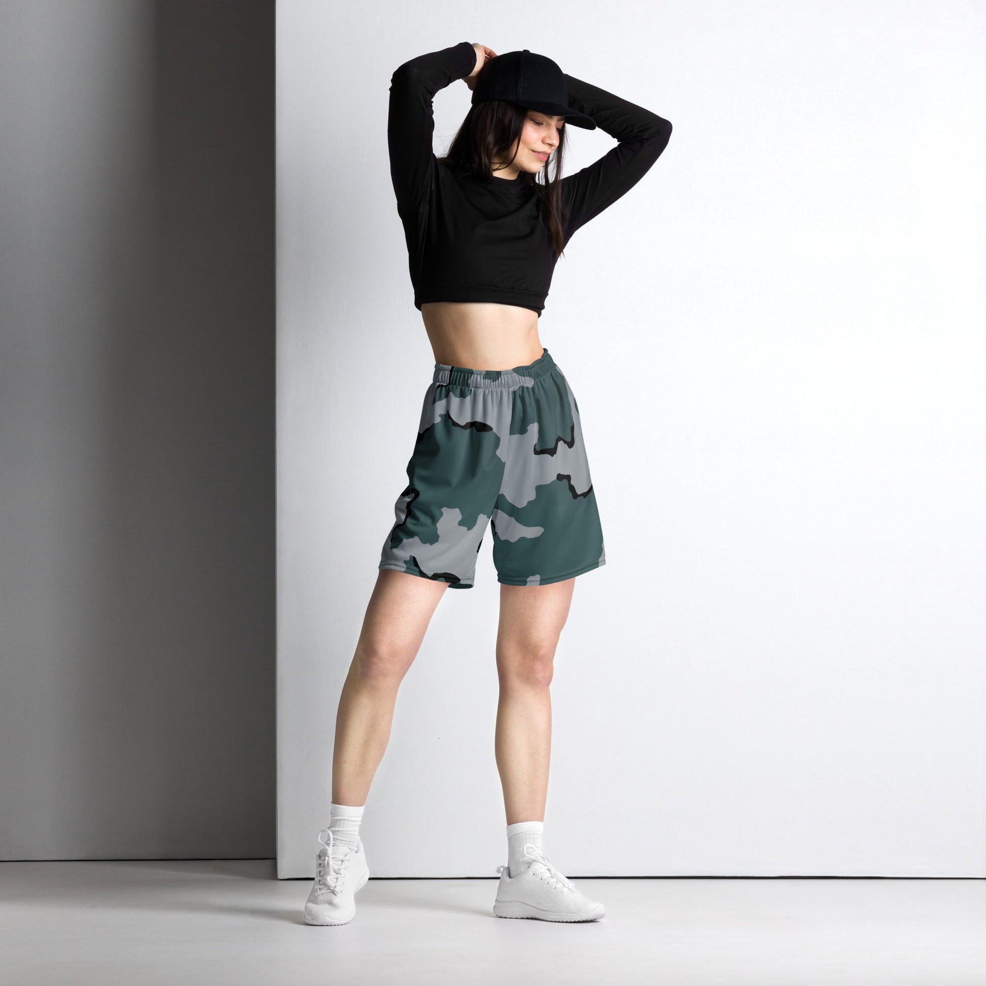 American Coffee Stain Urban CAMO Unisex mesh shorts - Mesh Shorts