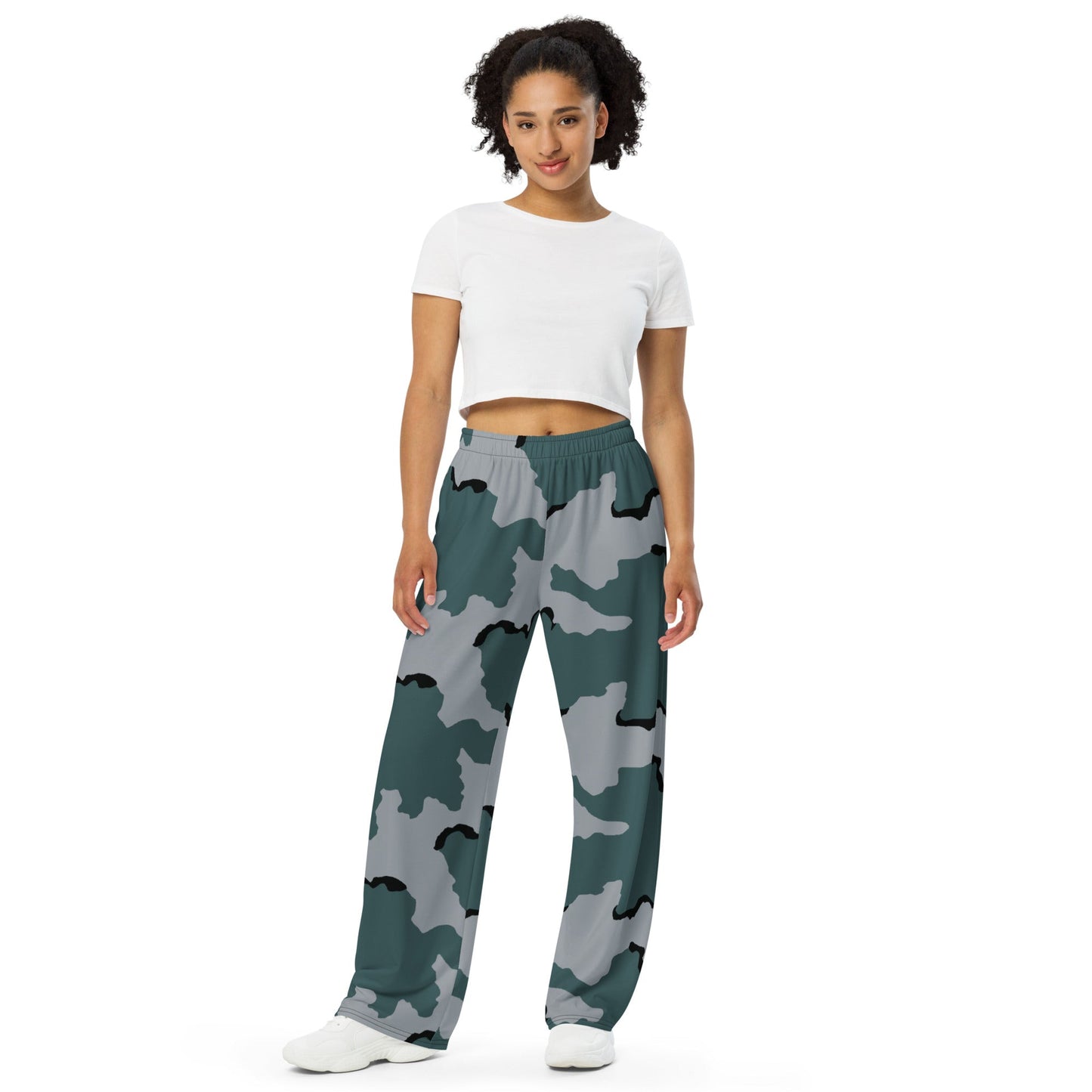 American Coffee Stain Urban CAMO unisex wide-leg pants - Wide-leg Pants