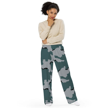 American Coffee Stain Urban CAMO unisex wide-leg pants - Wide-leg Pants