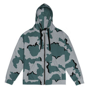 Coffee Stain Urban CAMO Unisex Zip Hoodie - 2XS
