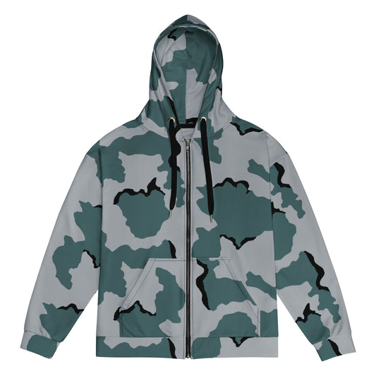 American Coffee Stain Urban CAMO Unisex zip hoodie - 2XS - Zip Hoodies