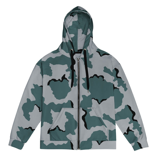 Coffee Stain Urban CAMO Unisex Zip Hoodie - 2XS