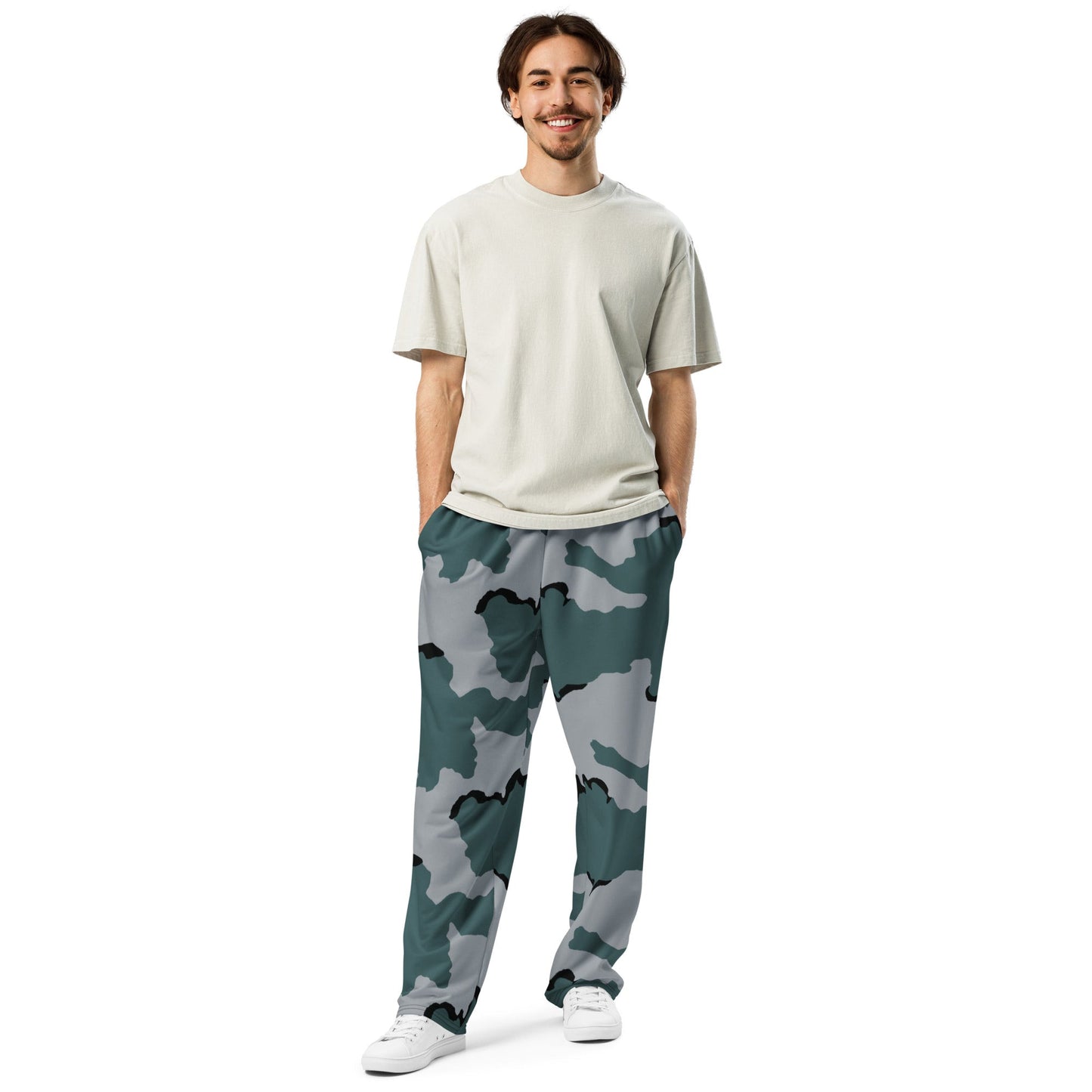 American Coffee Stain Urban CAMO Wide-leg joggers - Joggers