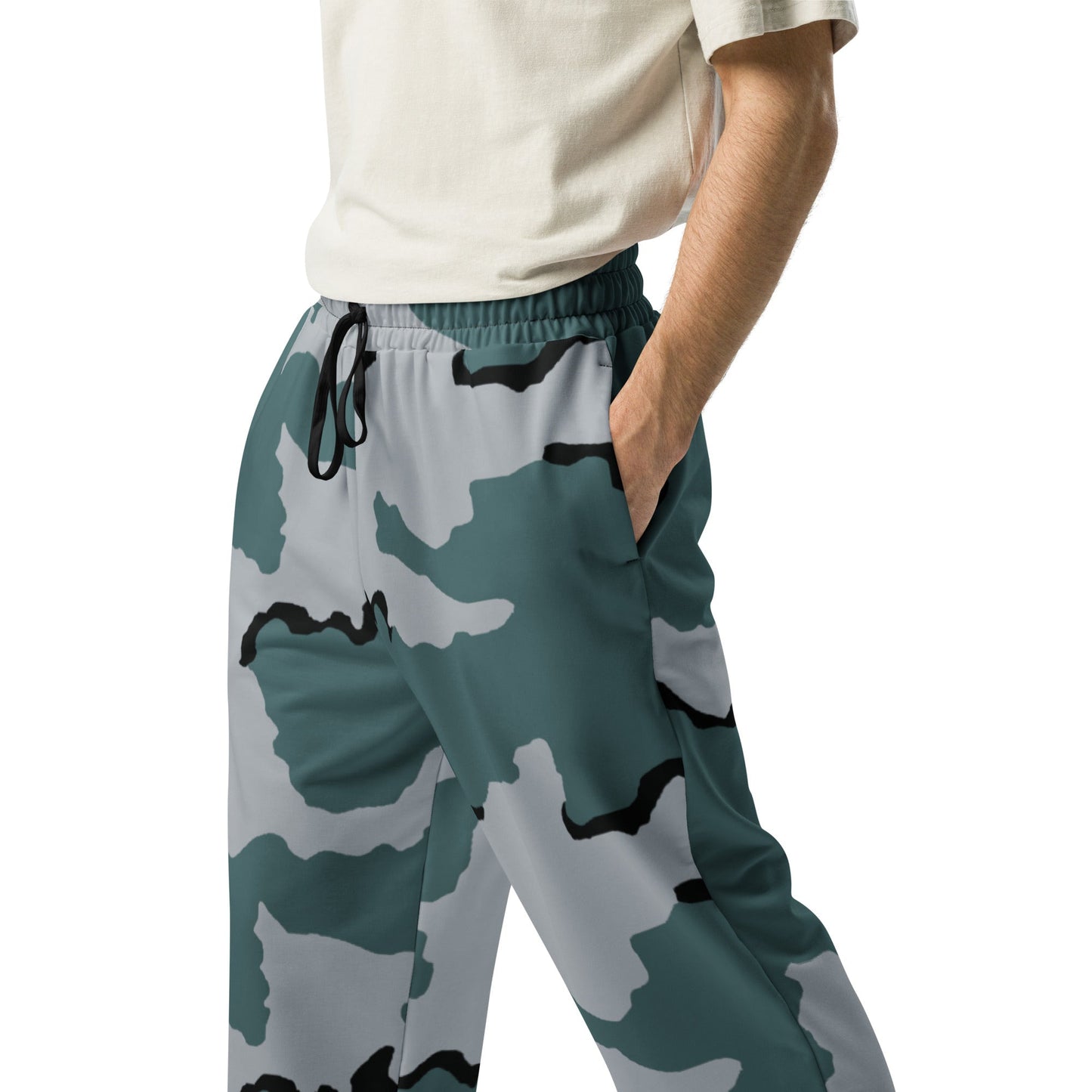 American Coffee Stain Urban CAMO Wide-leg joggers - Joggers