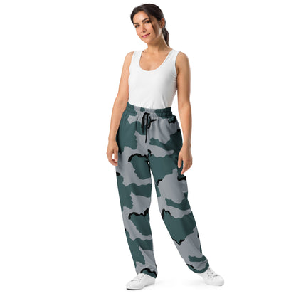 American Coffee Stain Urban CAMO Wide-leg joggers - Joggers
