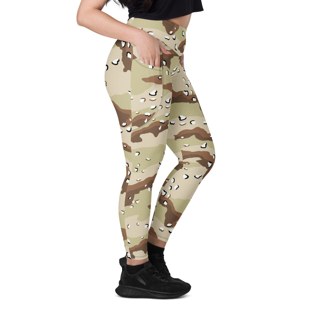 American Desert Battle Dress Uniform (DBDU) CAMO Leggings with pockets - Womens With Pockets