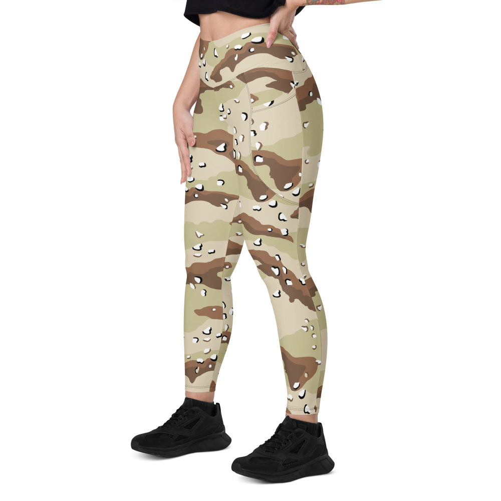 American Desert Battle Dress Uniform (DBDU) CAMO Leggings with pockets - Womens With Pockets