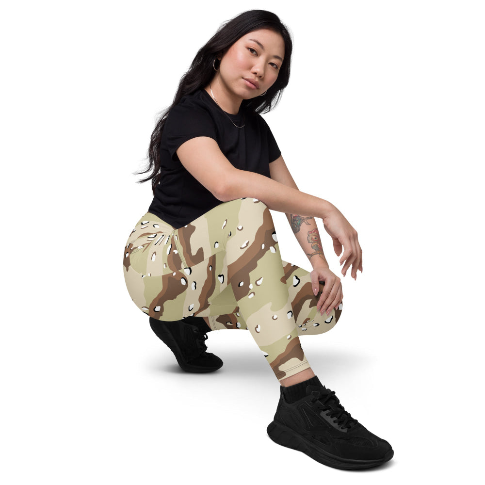 American Desert Battle Dress Uniform (DBDU) CAMO Leggings with pockets - Womens With Pockets