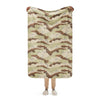 American Desert Battle Dress Uniform (DBDU) CAMO Sherpa blanket - 37″×57″