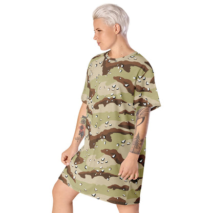 American Desert Battle Dress Uniform (DBDU) CAMO T-shirt dress - Womens T-Shirt