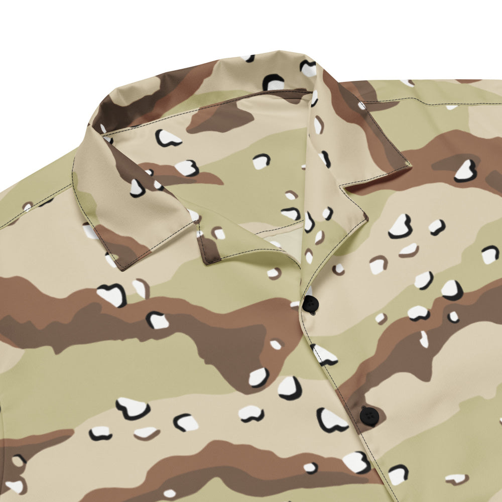 American Desert Battle Dress Uniform (DBDU) CAMO Unisex button shirt - Button Shirt