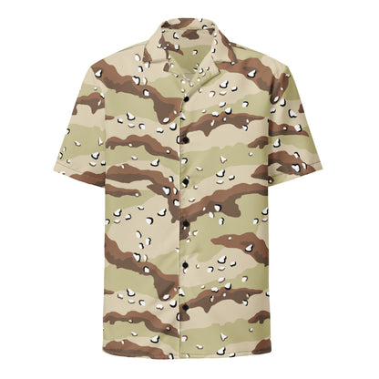 American Desert Battle Dress Uniform (DBDU) CAMO Unisex button shirt - Button Shirt