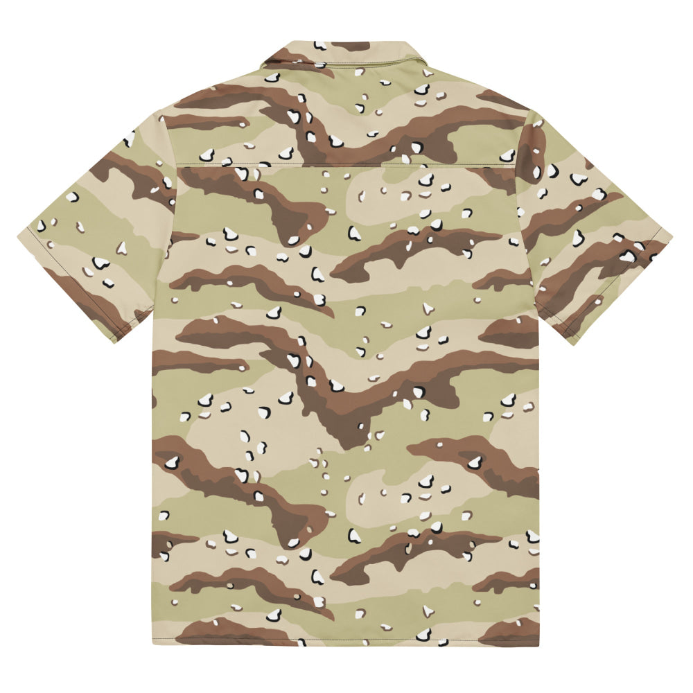 American Desert Battle Dress Uniform (DBDU) CAMO Unisex button shirt - Button Shirt