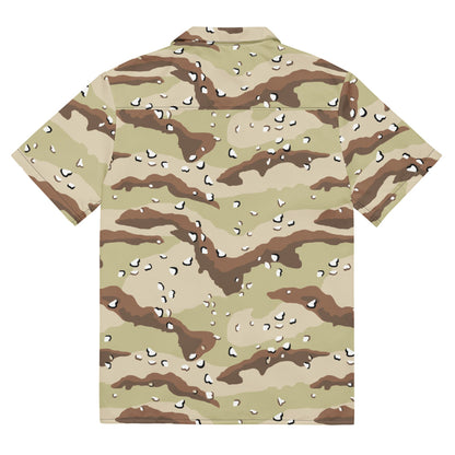 American Desert Battle Dress Uniform (DBDU) CAMO Unisex button shirt - Button Shirt