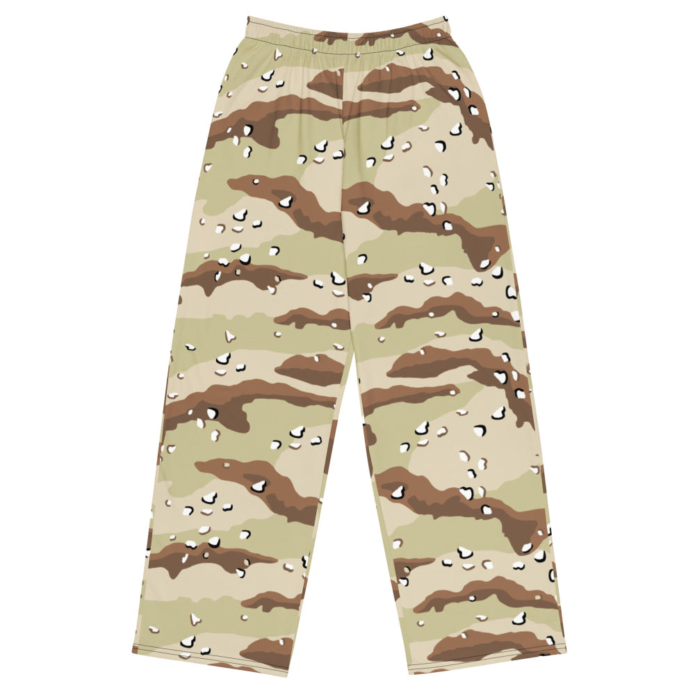 American Desert Battle Dress Uniform (DBDU) CAMO unisex wide-leg pants - 2XS - Unisex Wide-Leg Pants