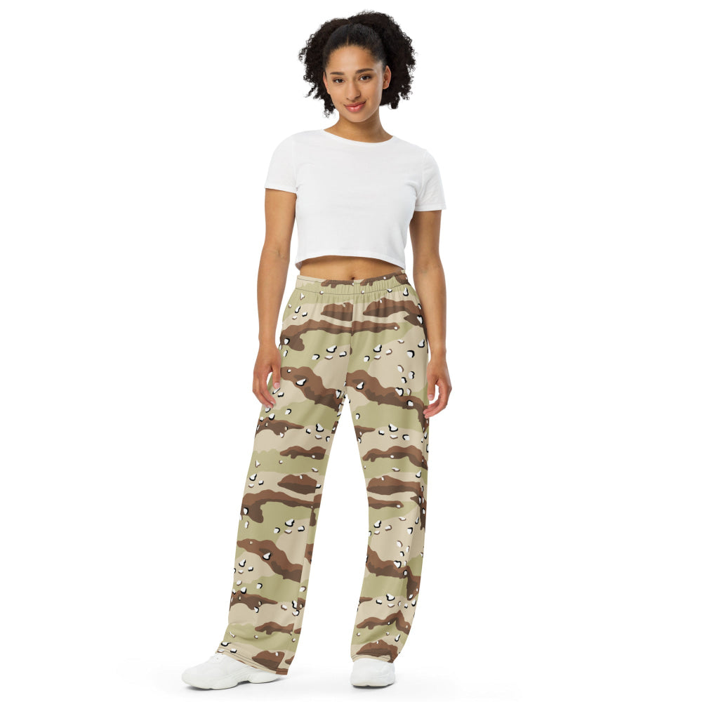 American Desert Battle Dress Uniform (DBDU) CAMO unisex wide-leg pants - Unisex Wide-Leg Pants