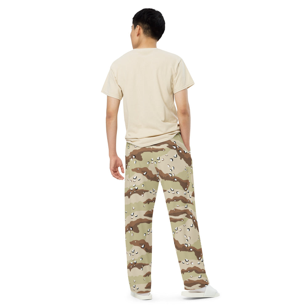 American Desert Battle Dress Uniform (DBDU) CAMO unisex wide-leg pants - Unisex Wide-Leg Pants