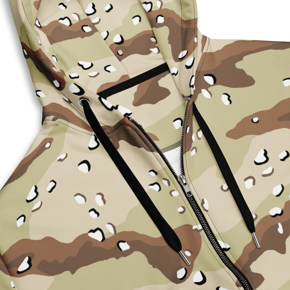 American Desert Battle Dress Uniform (DBDU) CAMO Unisex zip hoodie - Zip Hoodie