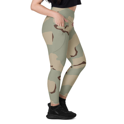 American Desert Combat Uniform (DCU) CAMO Leggings with pockets - Womens With Pockets