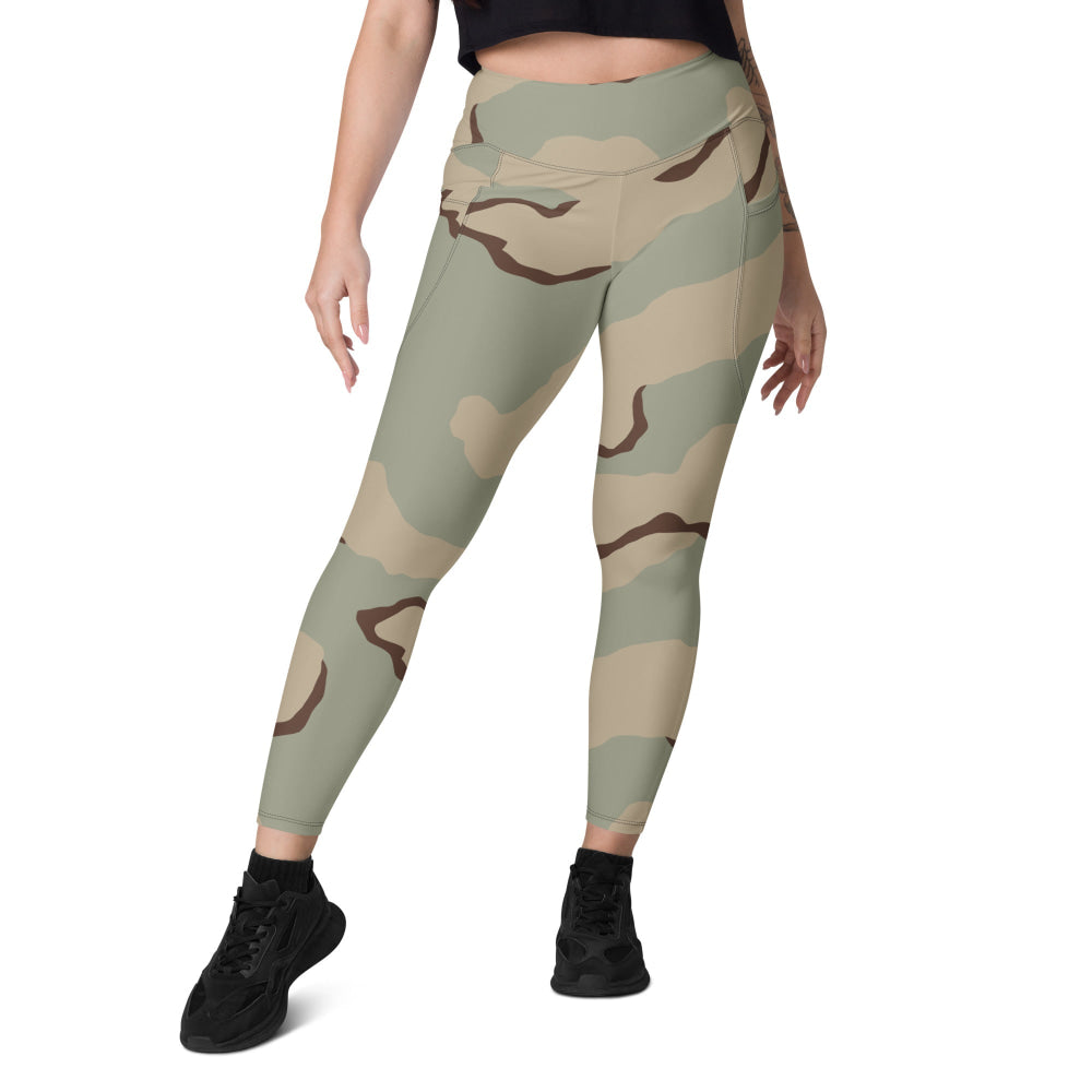 American Desert Combat Uniform (DCU) CAMO Leggings with pockets - Womens With Pockets