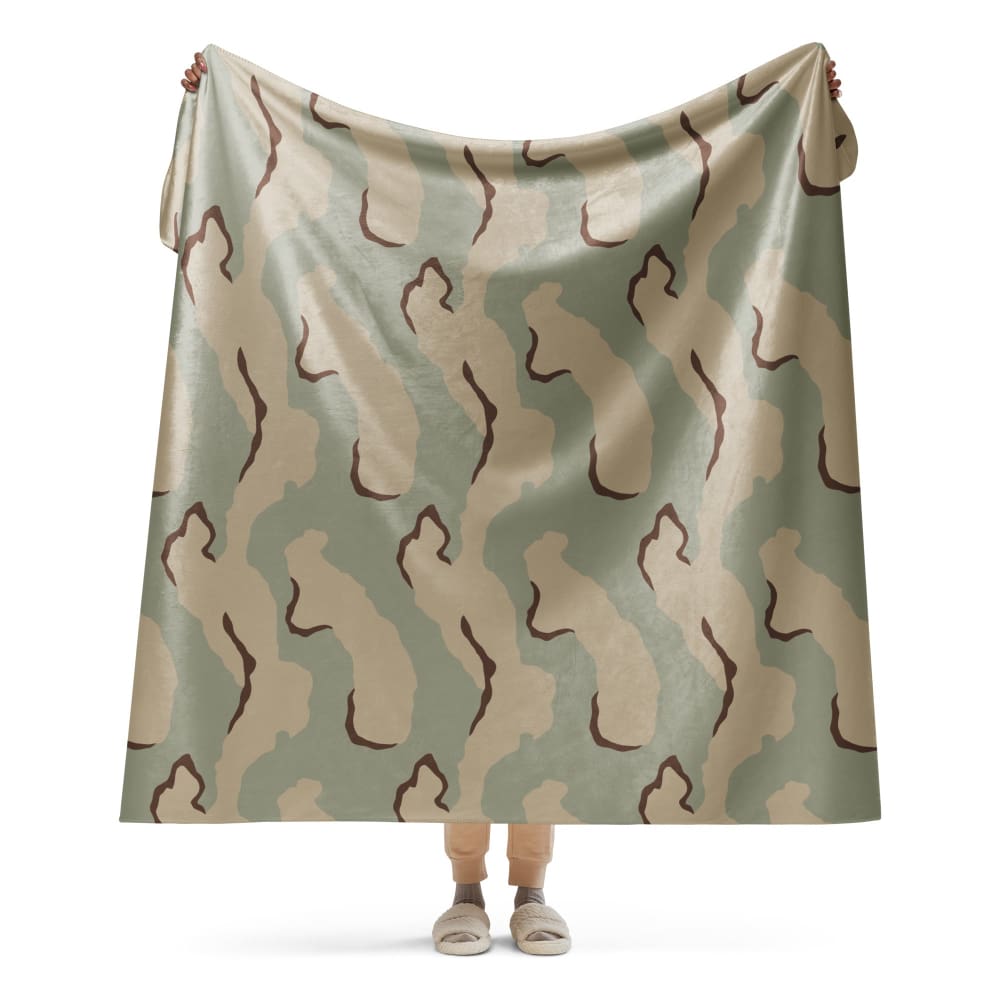 American Desert Combat Uniform (DCU) CAMO Sherpa blanket - 60″×80″