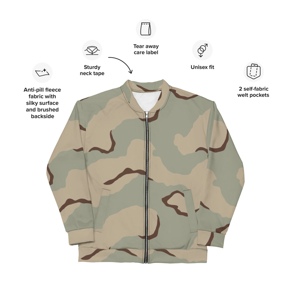 American Desert Combat Uniform (DCU) CAMO Unisex Bomber Jacket