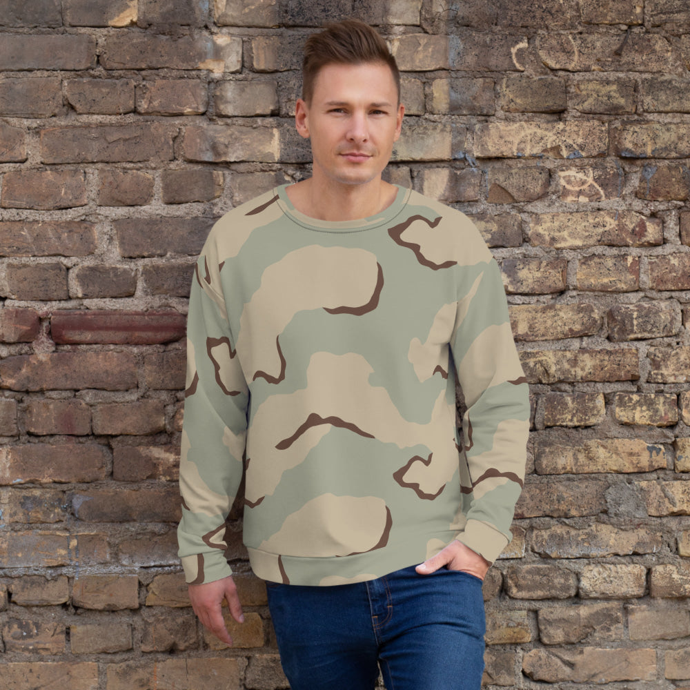 American Desert Combat Uniform (DCU) CAMO Unisex Sweatshirt - XS