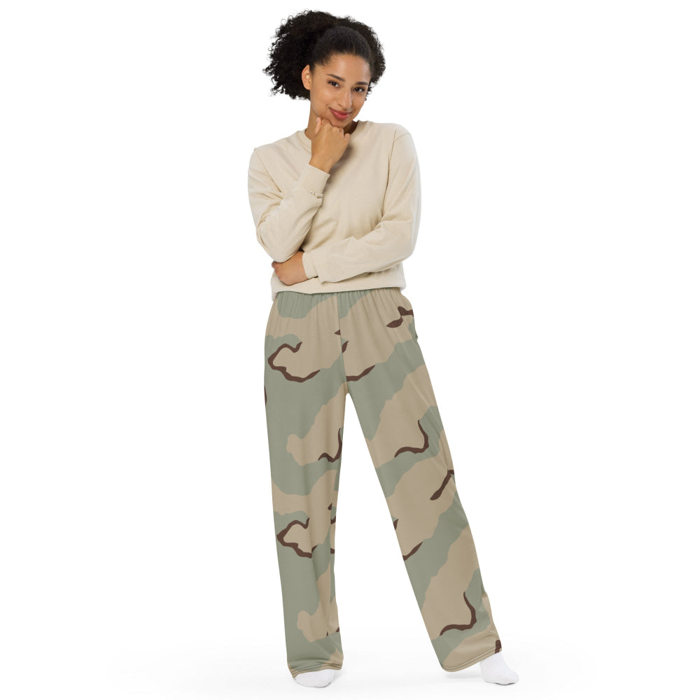 American Desert Combat Uniform (DCU) CAMO unisex wide-leg pants - Unisex Wide-Leg Pants