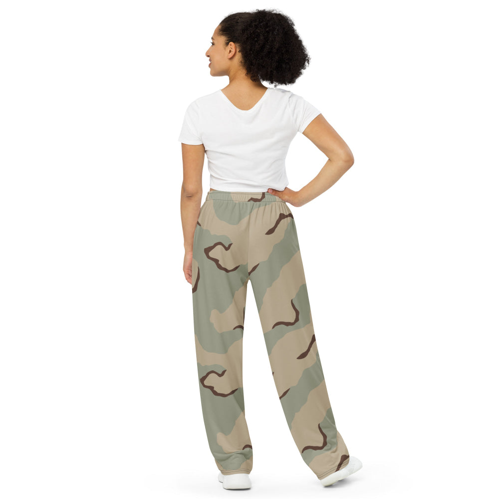 American Desert Combat Uniform (DCU) CAMO unisex wide-leg pants - Unisex Wide-Leg Pants