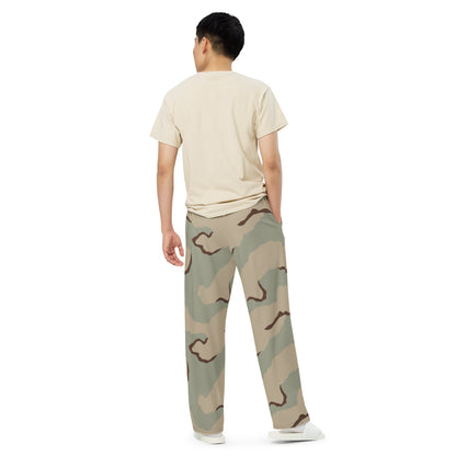 American Desert Combat Uniform (DCU) CAMO unisex wide-leg pants - Unisex Wide-Leg Pants