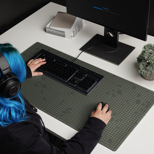 Desert Night Grid CAMO Universal Large Desk Pad