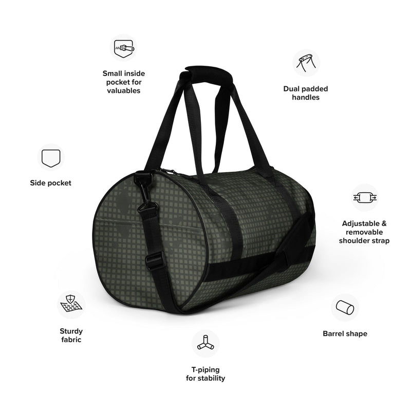 Desert Night Grid CAMO Gym Bag