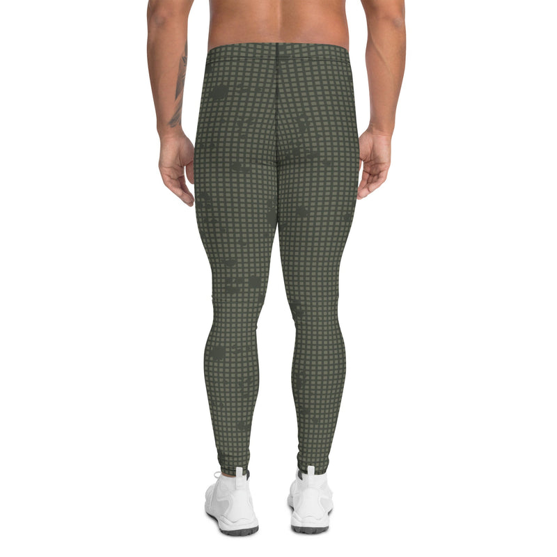 Desert Night Grid CAMO Mens Leggings