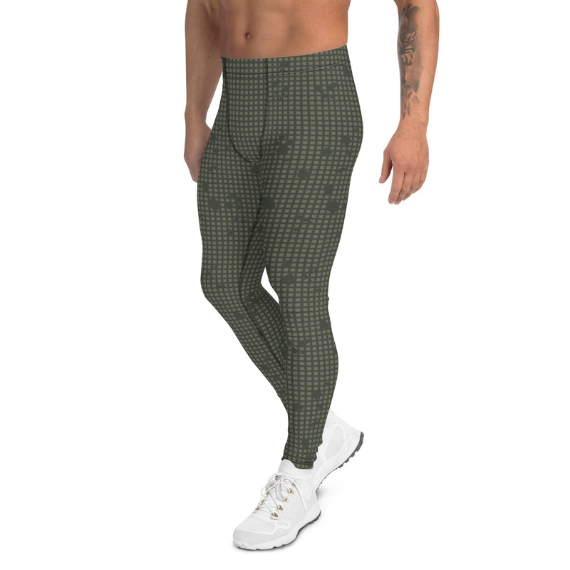 Desert Night Grid CAMO Mens Leggings
