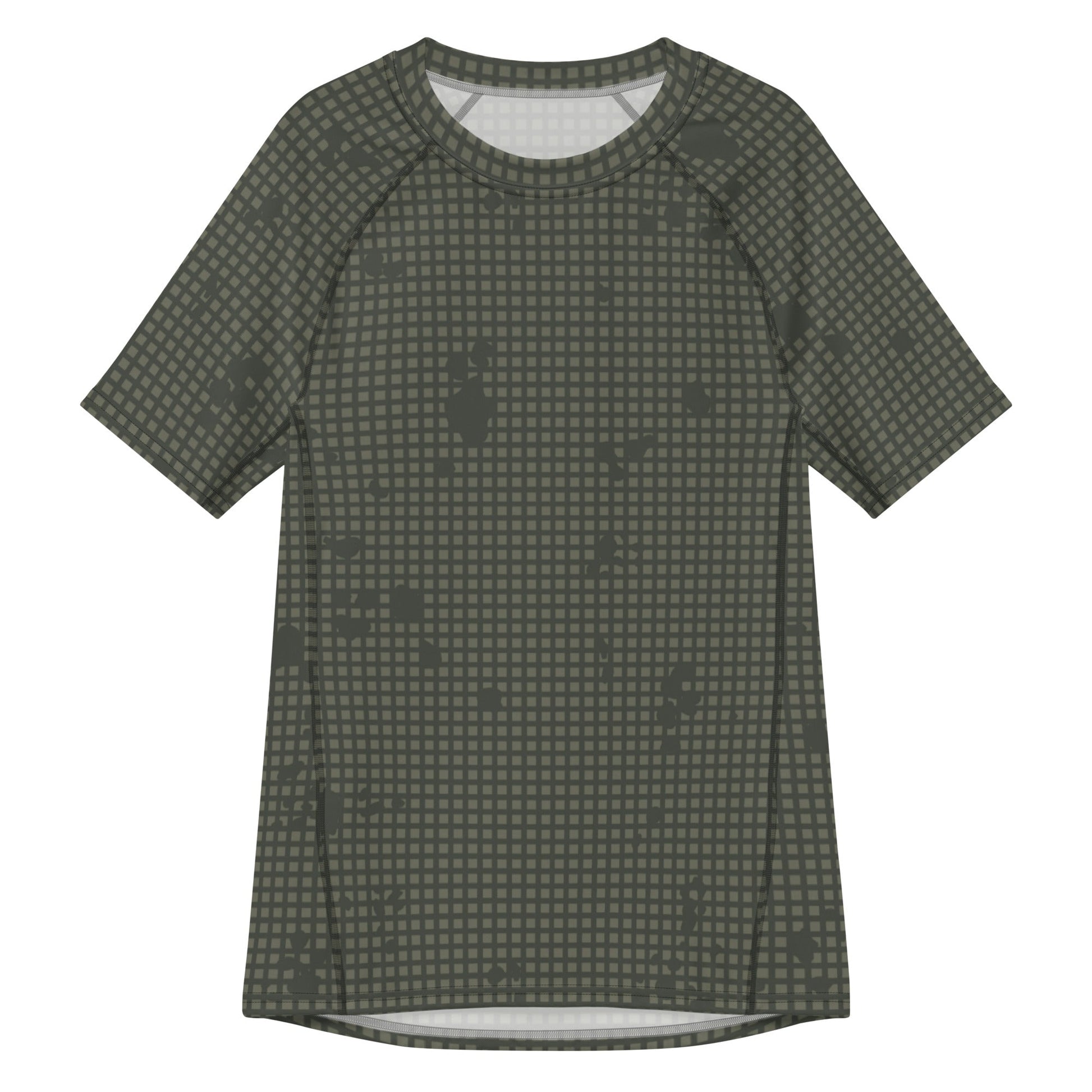 American Desert Night Camouflage Pattern (DNCP) CAMO Mens Short-Sleeve Rash Guard - 2XS - Short-sleeve Guards