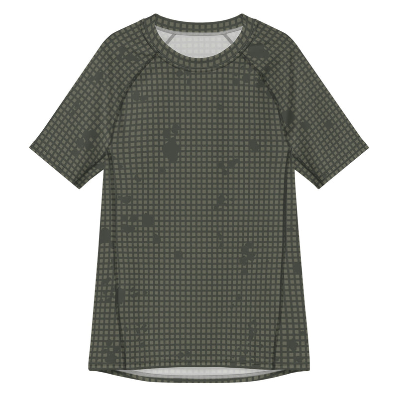 Desert Night Grid CAMO Mens Short-Sleeve Rash Guard - 2XS