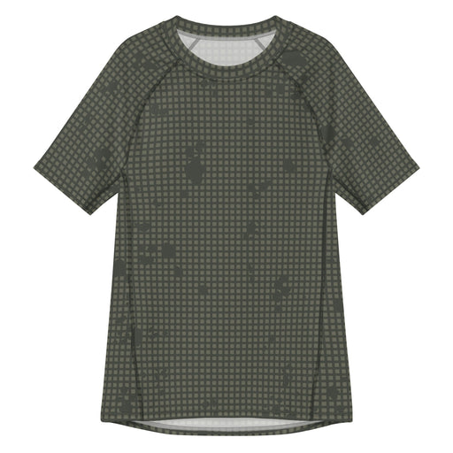 Desert Night Grid CAMO Mens Short-Sleeve Rash Guard - 2XS