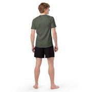Desert Night Grid CAMO Mens Short-Sleeve Rash Guard